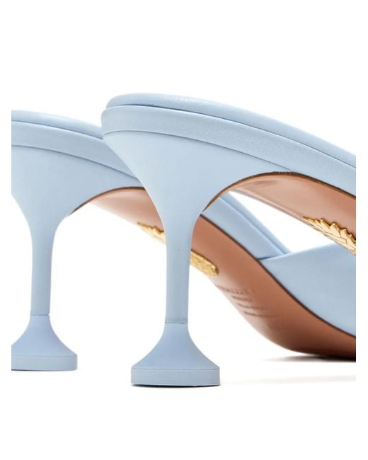 Aquazzura White 65Mm Bisous Open-Toe Sculpted-Heel Sandals