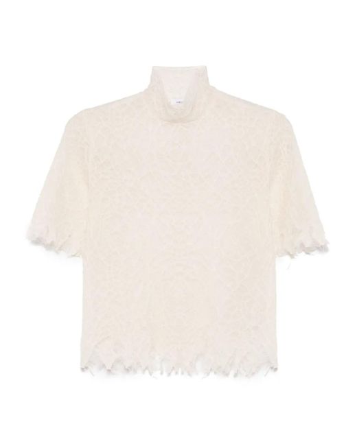 Alexander McQueen White Lace Blouse