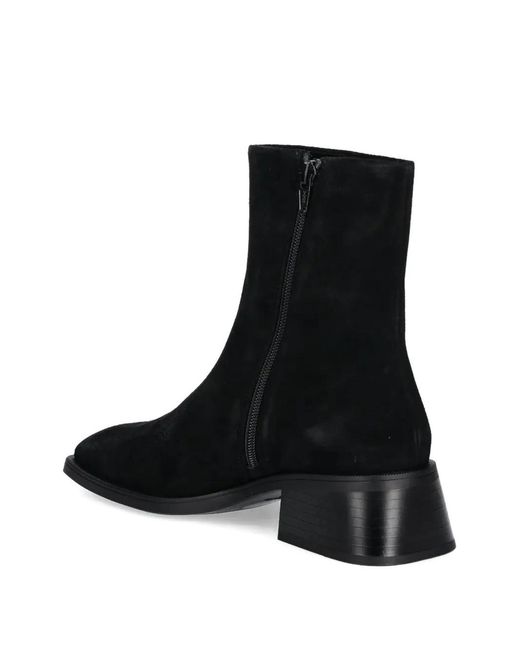 Vagabond Black 47Mm Blanca Square-Toe Ankle Boots