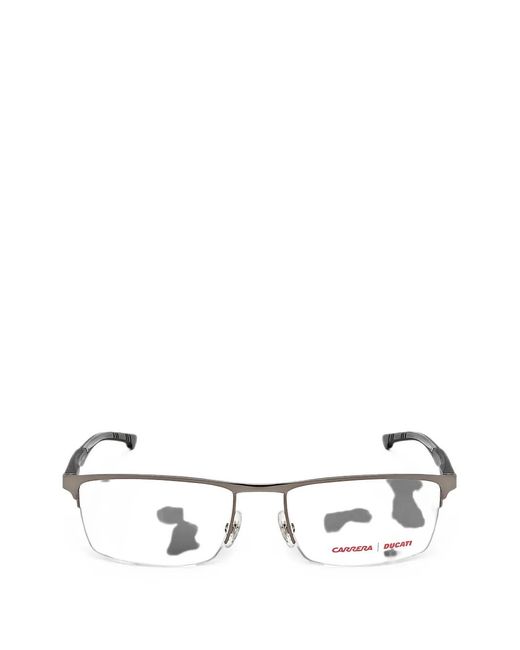 Carrera White Rectangle-Frame Glasses for men