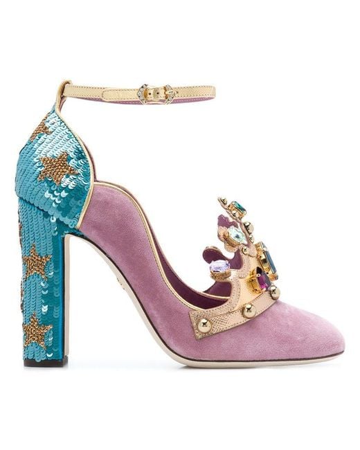 Dolce & Gabbana Crown Pumps By in Pink | Lyst Australia