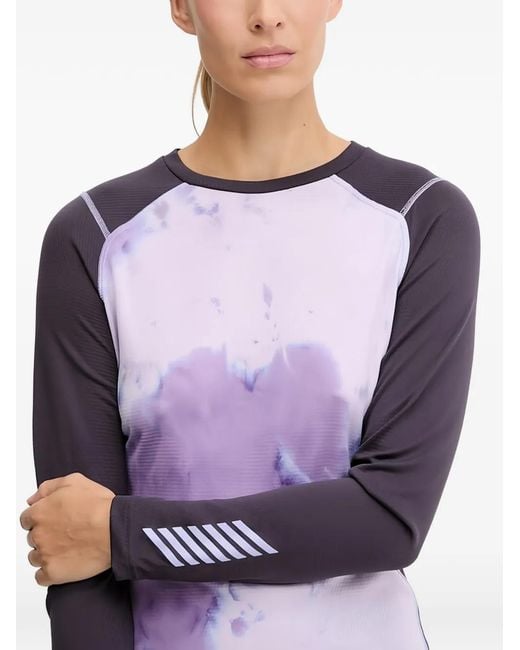 Helly Hansen Purple Veste À Imprimé Tie Dye