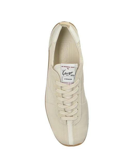 KENZO White 'Striker Low' Sports Shoes