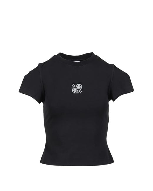 Vetements Black Biker Cross T-Shirt