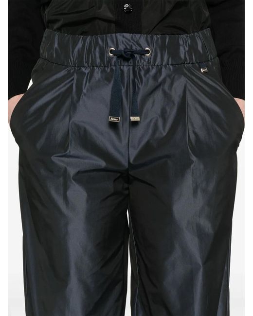 Herno Blue Taffeta Trousers