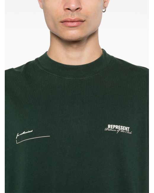 Represent Patron of the Club T-Shirt in Green für Herren