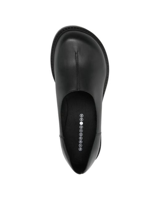 Phileo Black Slip-On Leather Loafers for men