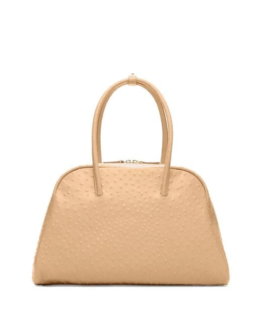 Loulou de Saison Natural Darren Textured Handles Leather Travel Bag