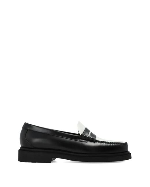 G.H.BASS Black Weejuns Step Larson Penny Loafers for men