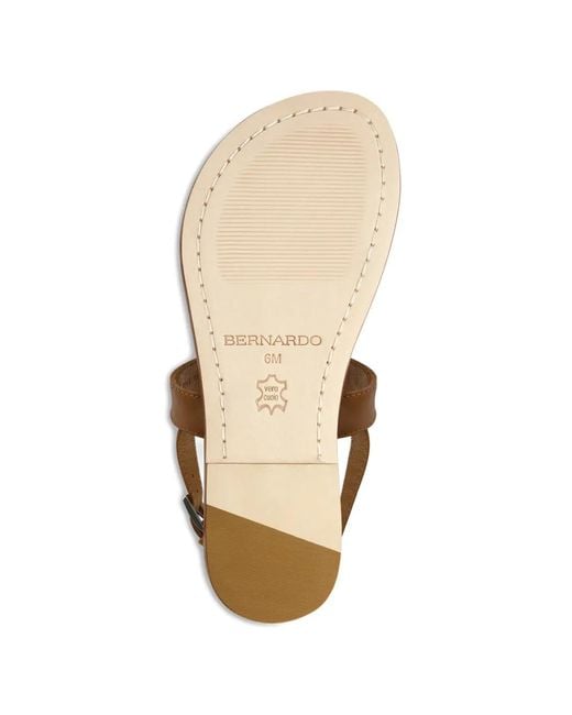 Bernardo White Maverick Leather Sandals