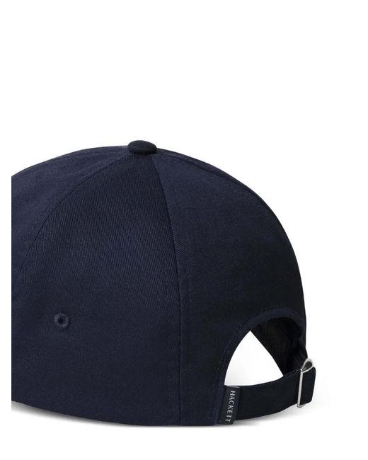 Hackett Blue Casquette En Coton À Logo Brodé for men