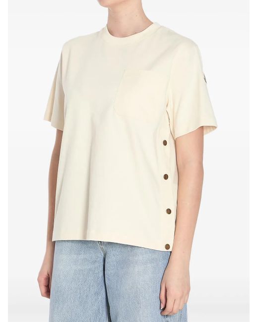 セール 激安オンライン MONCLER ホワイト Tシャツ ポケット付き 【公式
