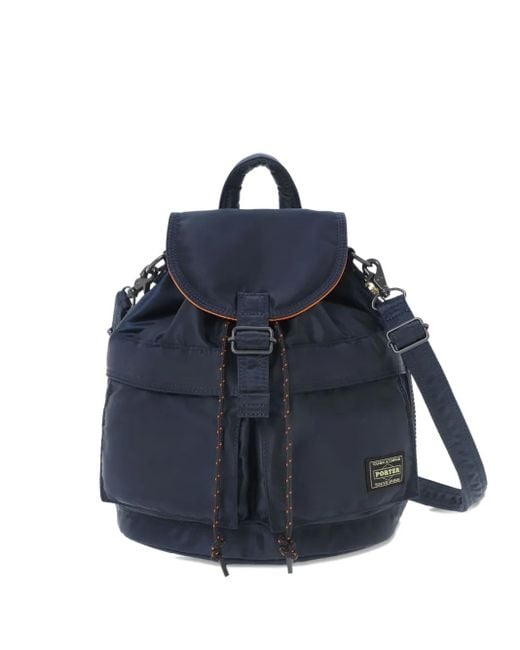 Porter-Yoshida and Co Blue New Tanker Drawstring Backpack