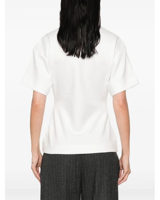LA PISCINE White Short-Sleeve T-Shirt