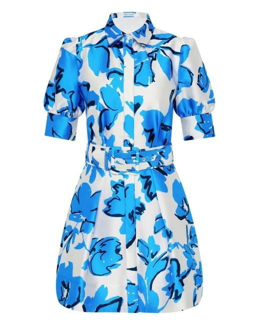 Rebecca Vallance Blue Sapphira Shirt Dress