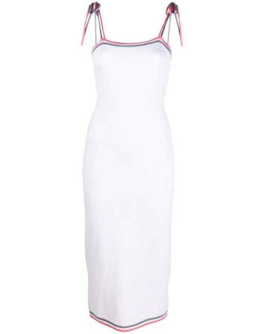 Fendi Midi-jurk Met Monogram in het White