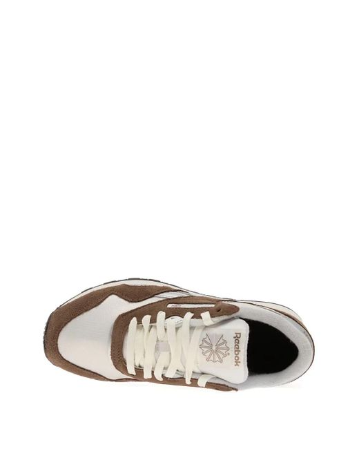 Reebok Brown Suede-Detail Sneakers for men