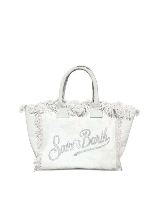 Mc2 Saint Barth White Medium Colette Tote Bag