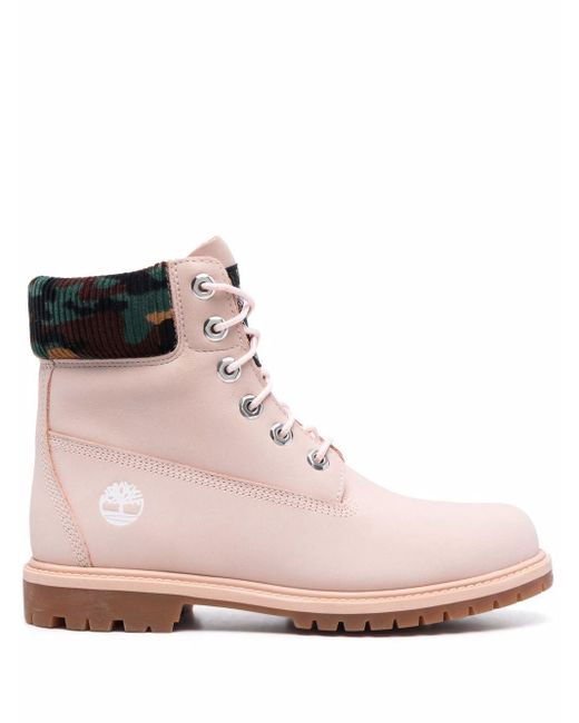 Timberland Heritage Cupsole Stiefel in Pink | Lyst DE