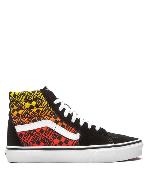 vans with flames high top