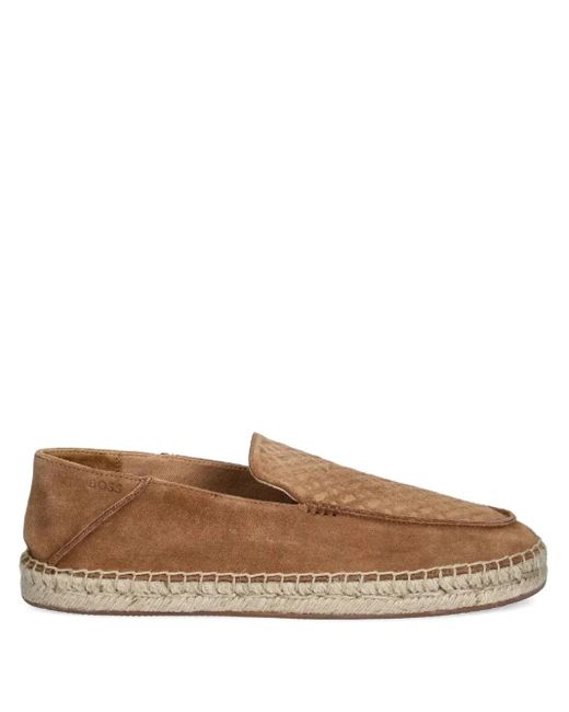 Alpargatas con motivo de guepardo Boss de hombre de color Brown