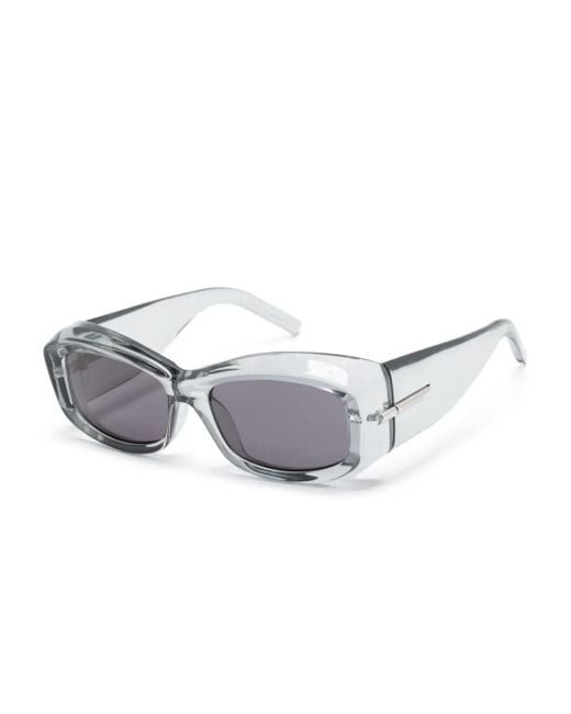 Givenchy Gray G180 Injected Oversize-Frame Sunglasses
