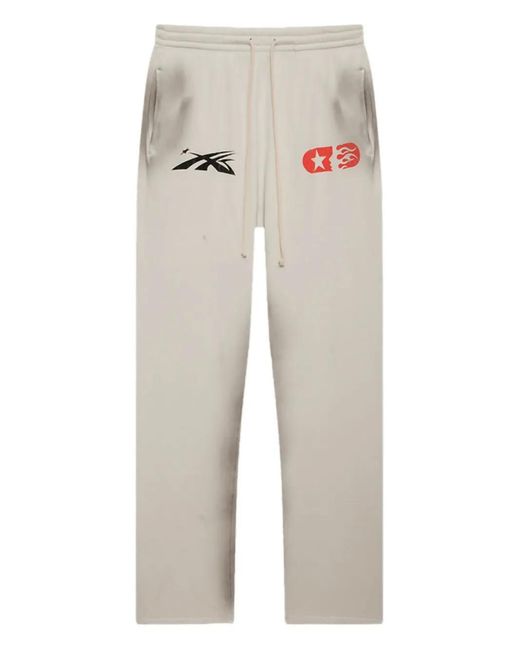 HELLSTAR White If You Dont Like Us Beat Us Track Trousers for men