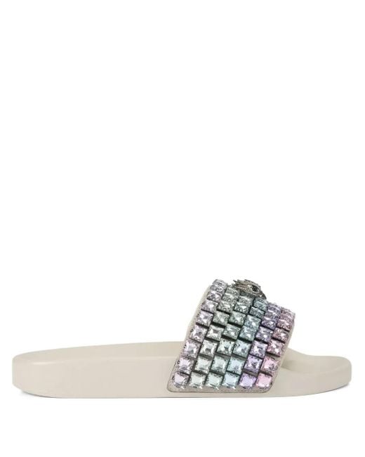 Kurt Geiger White Meena Pantoletten