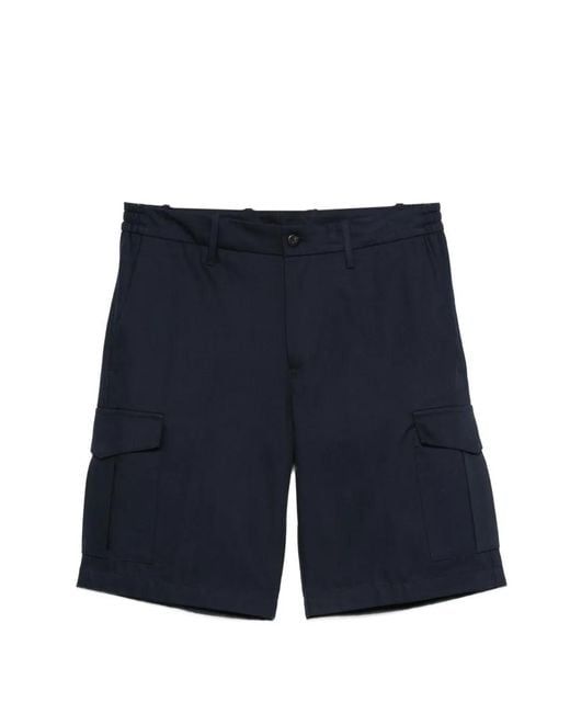 Bermudas Cargo Eleventy de hombre de color Blue