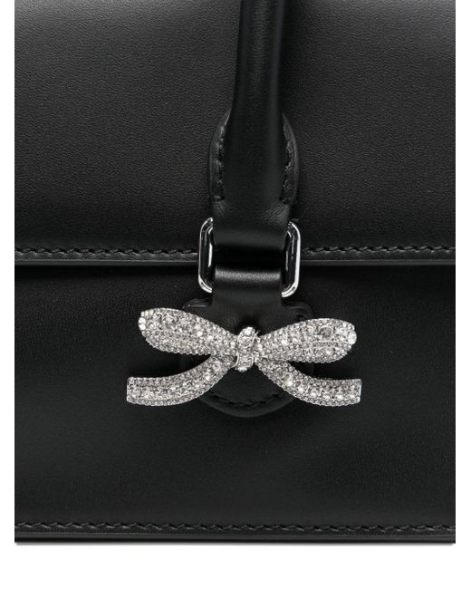 Self-Portrait Black Handtasche mit Kristallschleife