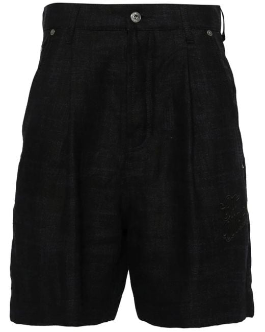 メンズ Off-White c/o Virgil Abloh 90s ロゴ リネンショートパンツ Black