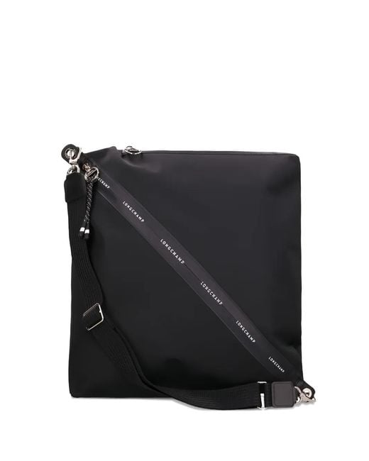 Longchamp Black Le Pliage Zip-Fastening Crossbody Bag