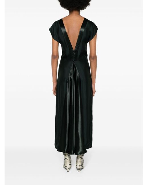 Bottega Veneta Black Kleid mit V-Ausschnitt
