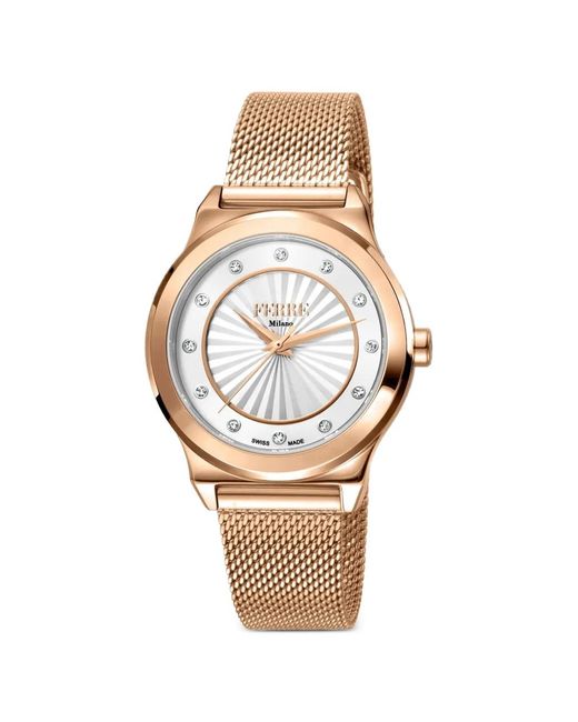 Ferré White Classic 34Mm Watch