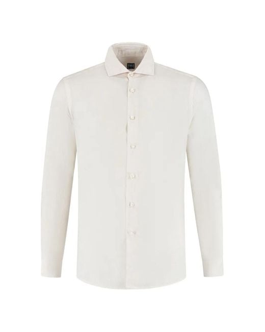 Fedeli White Buttoned Shirt for men