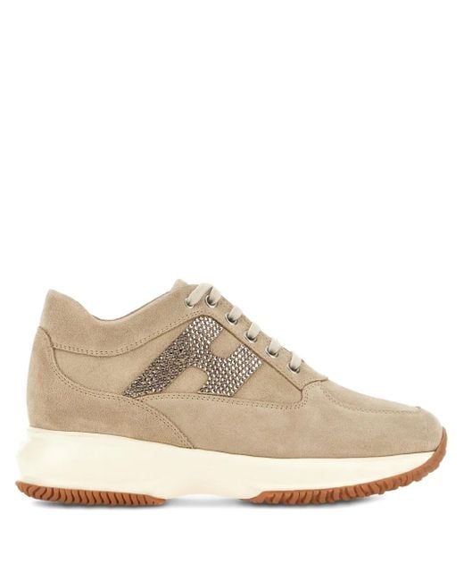 Hogan Natural Leather Sneakers