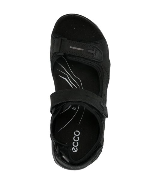 Ecco Black Offroad Panelled Sandals for men