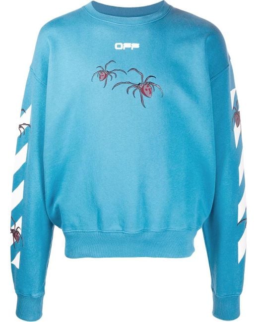 Blue off white jumper discount
