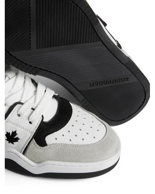 DSquared² White Spiker High-Top Sneakers for men