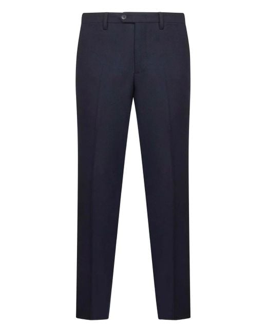 D4.0 Blue Button-Fastening Trousers for men