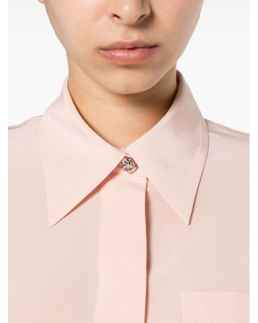 Camisa de seda Lanvin de color Pink
