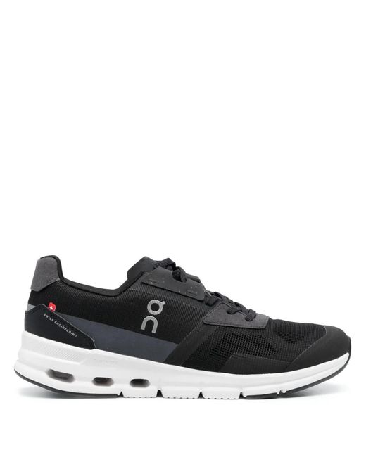 On Shoes Black Cloudrift Lace-Up Sneakers for men