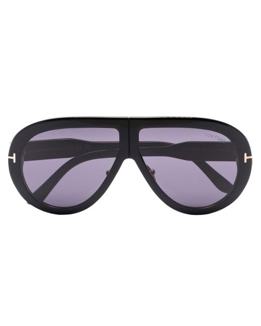 Tom Ford Troy Pilot-frame Sunglasses in Black for Men | Lyst