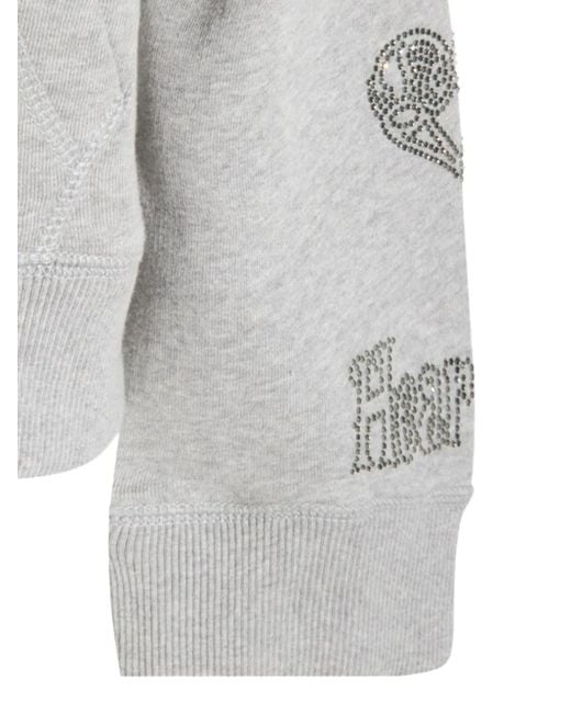 Felpa Con Cappuccio E Strass di Zadig & Voltaire in Gray