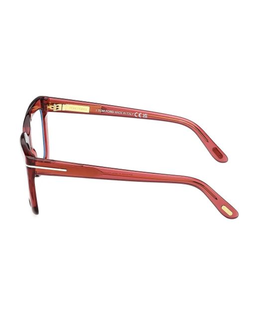 Tom Ford Brown Square-Frame Glasses