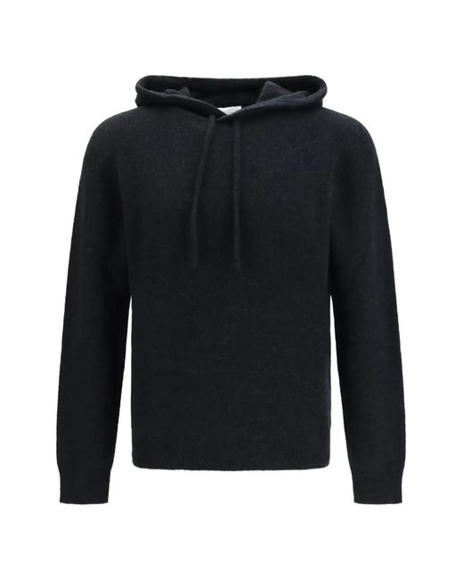 Roberto Collina Blue Drawstring Hoodie for men