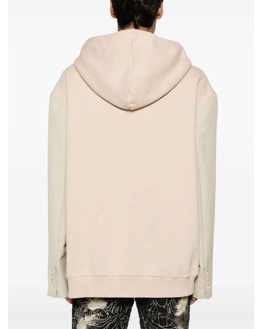 MM6 by Maison Margiela Natural Tailored Hooded Sweatshirt for men