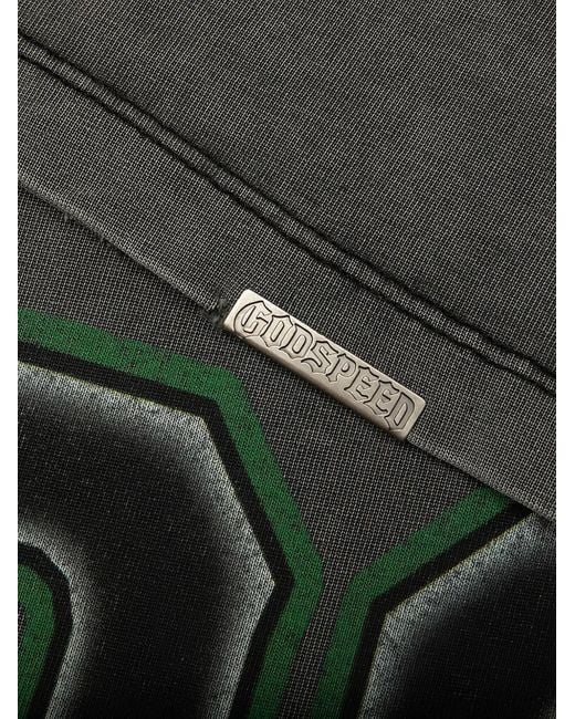 Godspeed Green Graphic-Print T-Shirt for men