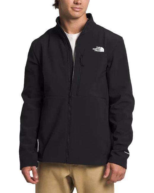 The North Face Black Apex Bionic Logo-Print Zip-Up Jacket for men
