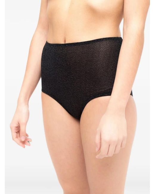 Laura Urbinati Black High-Waisted Briefs